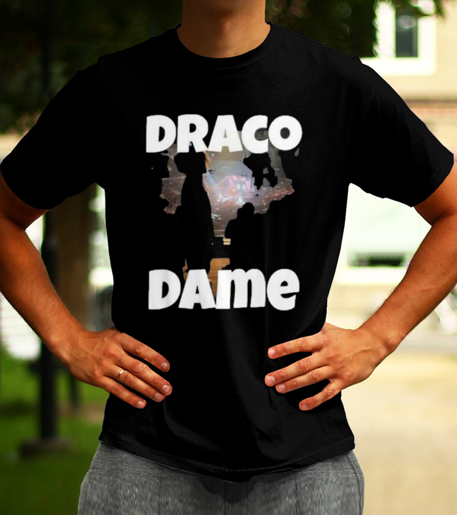 Draco Dame Basketball Arena Silhouette Scene T-Shirt
