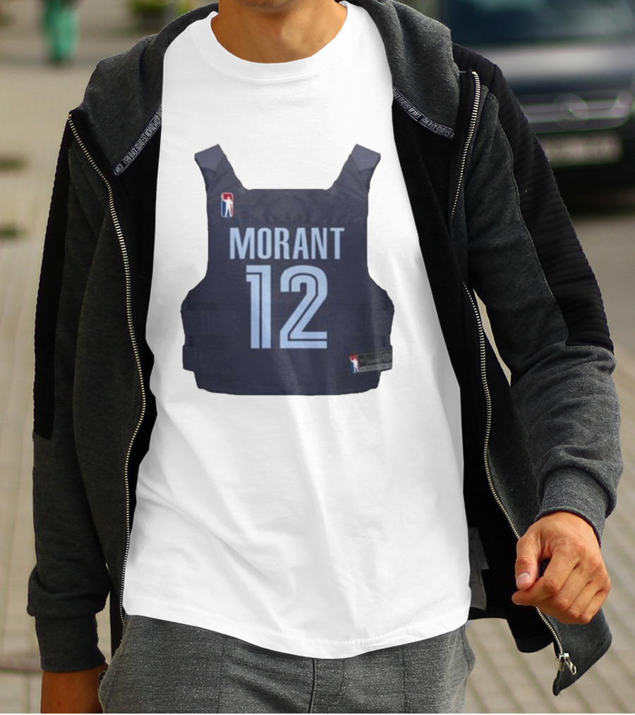 Morant 12 Bulletproof Vest Jersey NBA T-Shirt