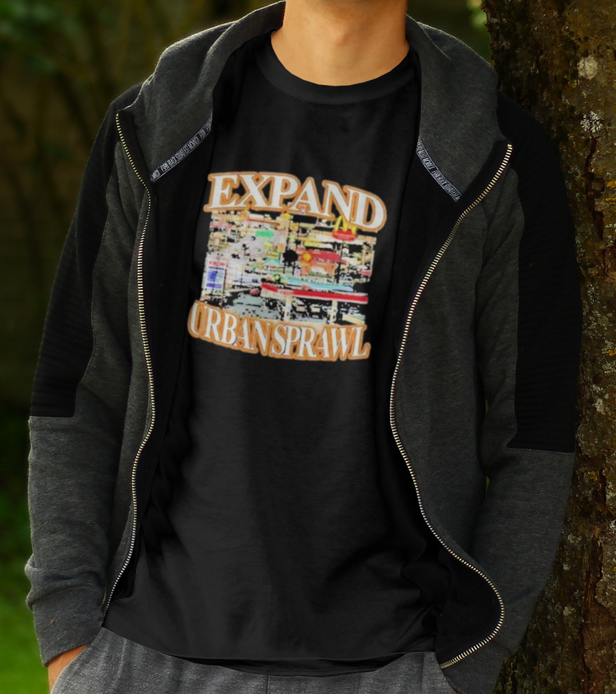 Barely Legal Expand Urban Sprawl McDonald's Fast Food Chain Iconic Neon Signs T-Shirt
