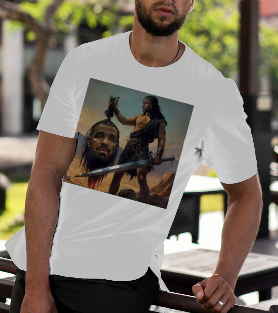 Hermainem Kendrick Holding Drake’s Head In Epic Scene T-Shirt
