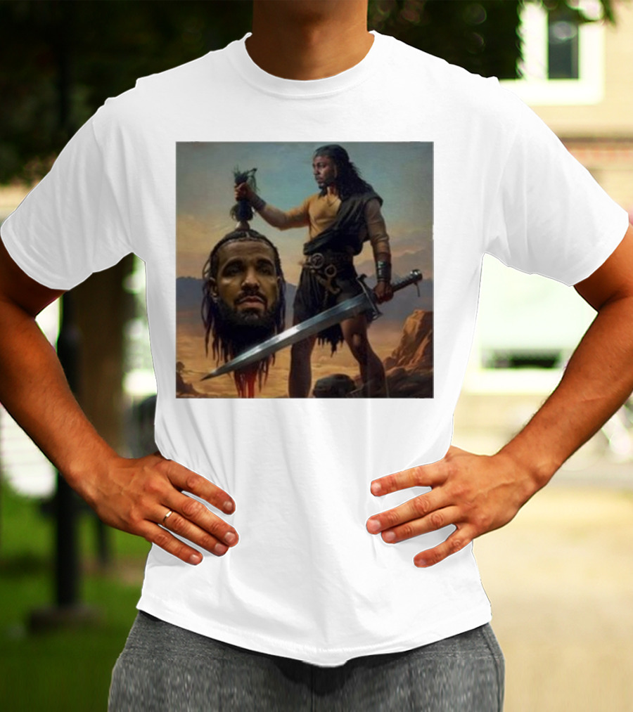 Hermainem Kendrick Holding Drake’s Head In Epic Scene T-Shirt