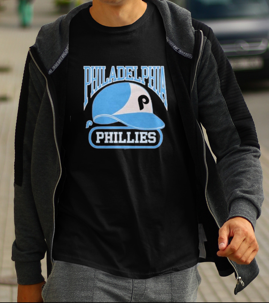Philadelphia Phillies Blue Helmet Logo T-Shirt
