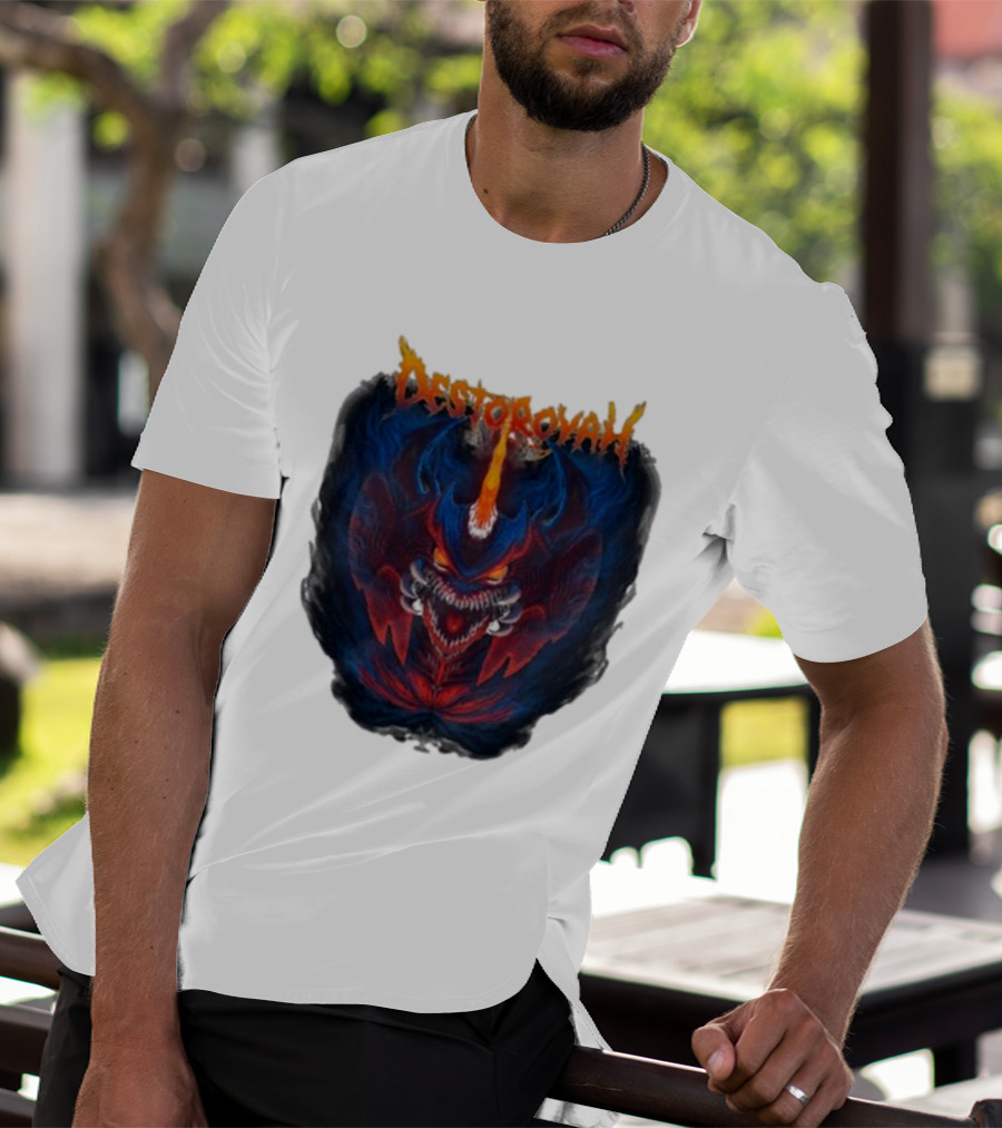 Cavitycolors Destoroyah Fiery Monster Graphics T-Shirt