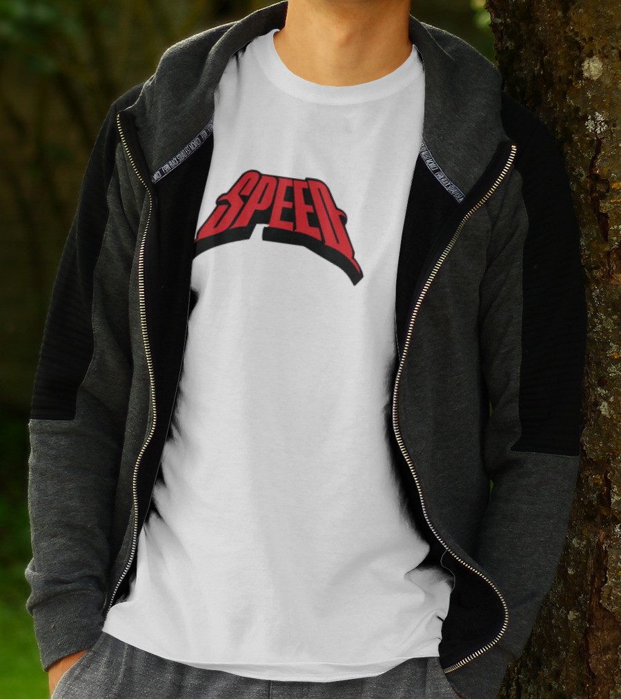 Speed Red Bold Arch Logo T-Shirt
