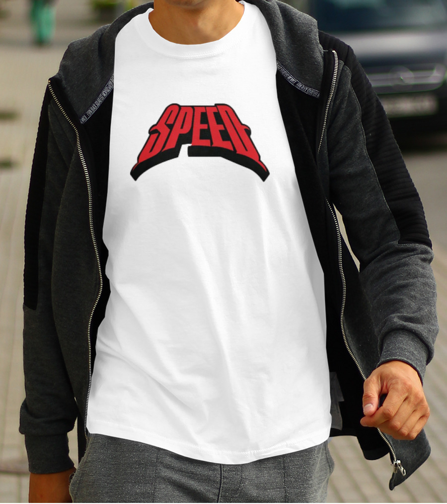 Speed Red Bold Arch Logo T-Shirt