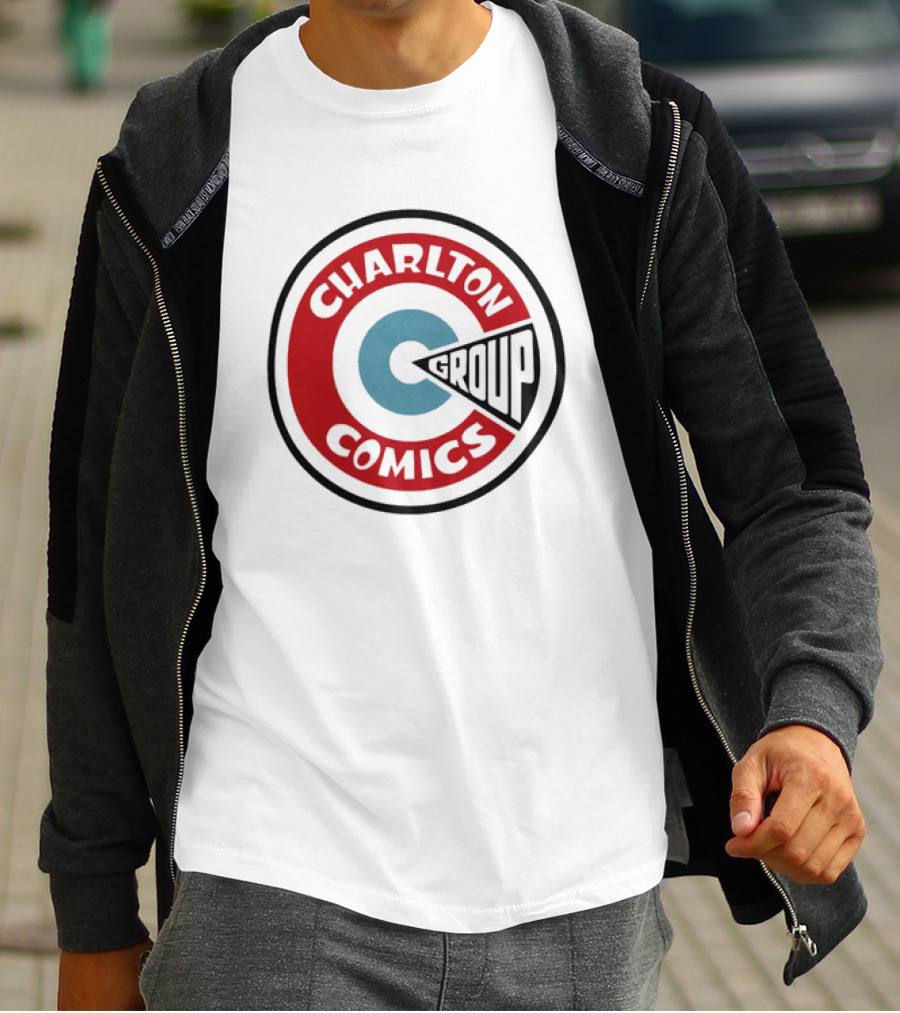 Charlton Comics Group Vintage Logo Circle Emblem T-Shirt