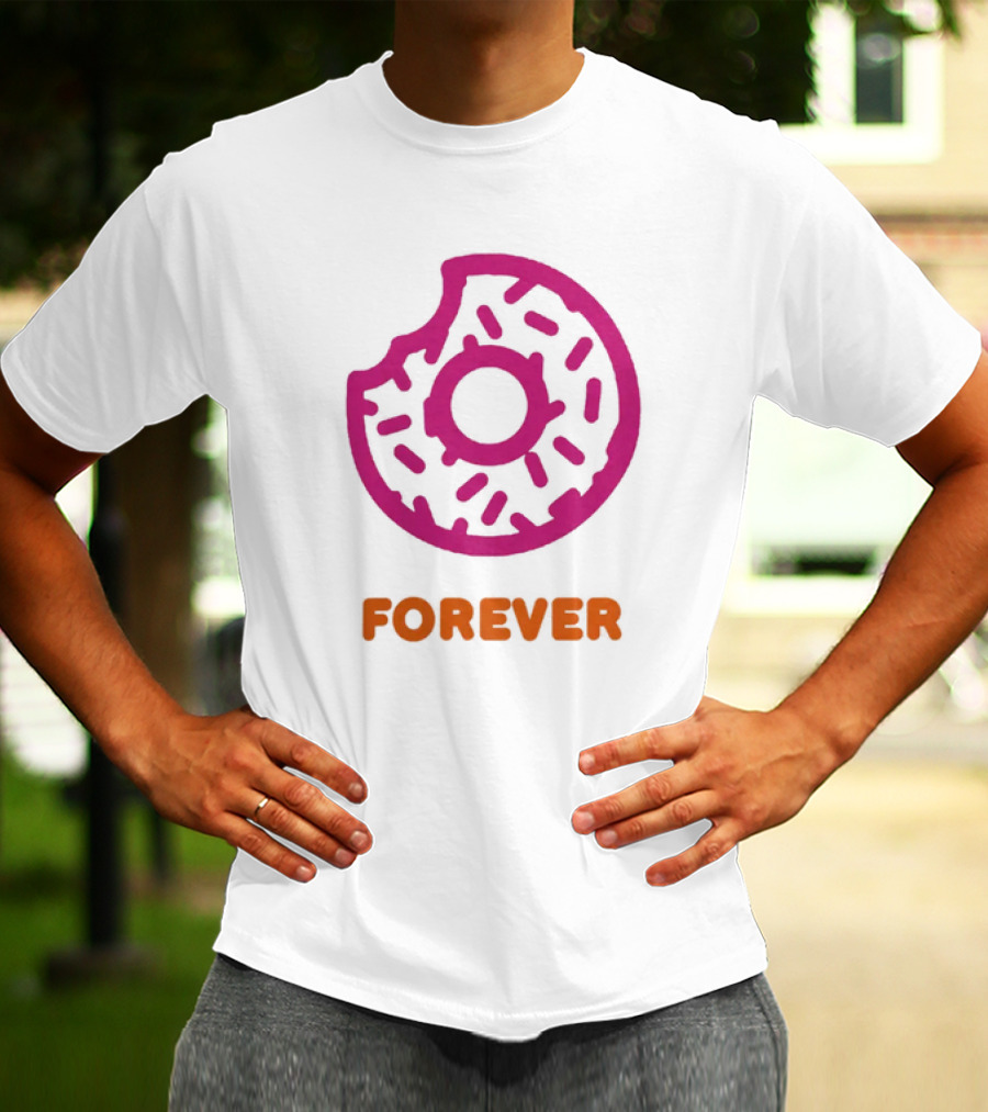 Dunkin Donut Forever Merch Pink Sprinkled T-Shirt