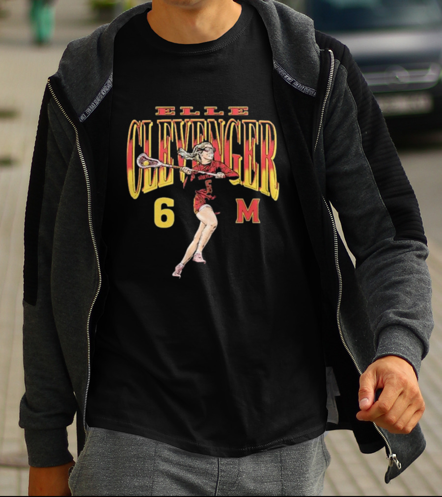Eloise Clevenger Classics Collection Elle Clevenger 6 Maryland Lacrosse T-Shirt
