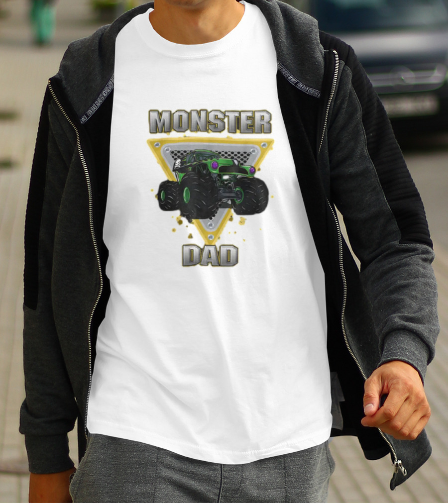Monster Dad Monster Truck T-Shirt