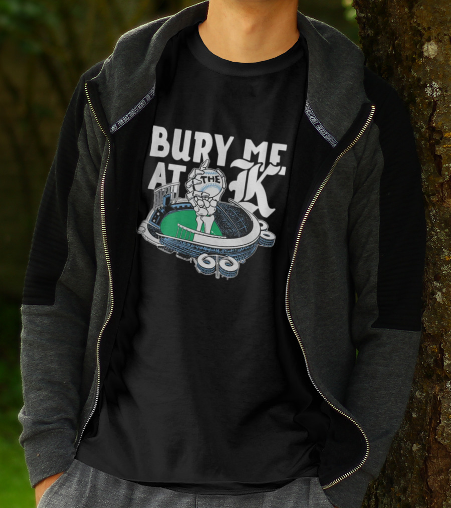 Kansas City Baseball Bury Me At The K Stadium T-Shirt