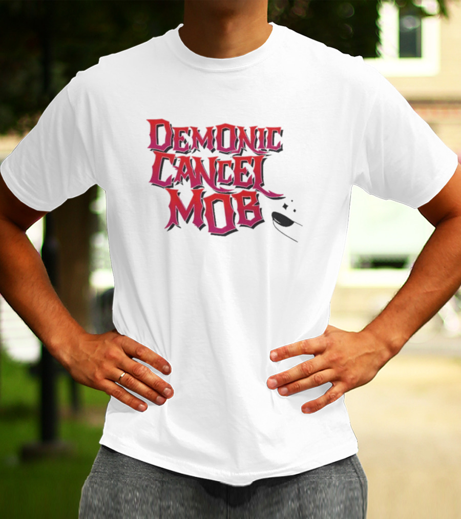 Demonic Cancel Mob Vintage Gothic T-Shirt