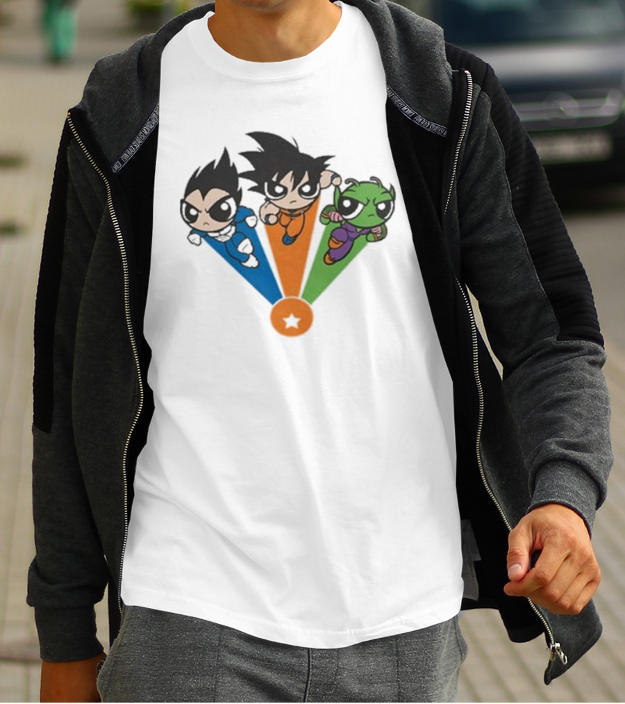 Geek Covers Powerball Boyz Anime Fusion Trio Jump T-Shirt