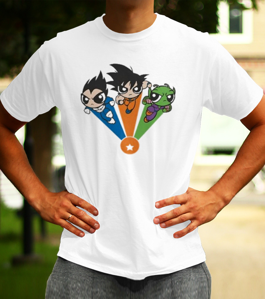 Geek Covers Powerball Boyz Anime Fusion Trio Jump T-Shirt