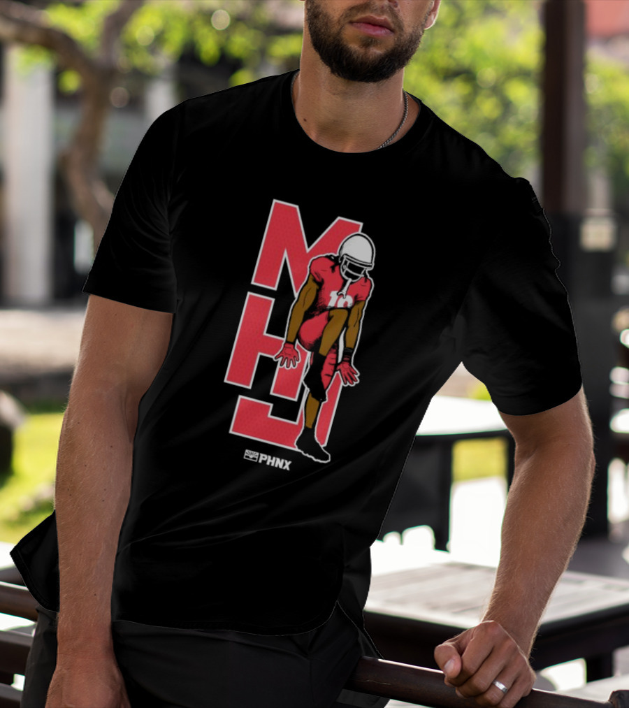 MHJ PHNX Cardinals Football Player Iconic Pose T-Shirt