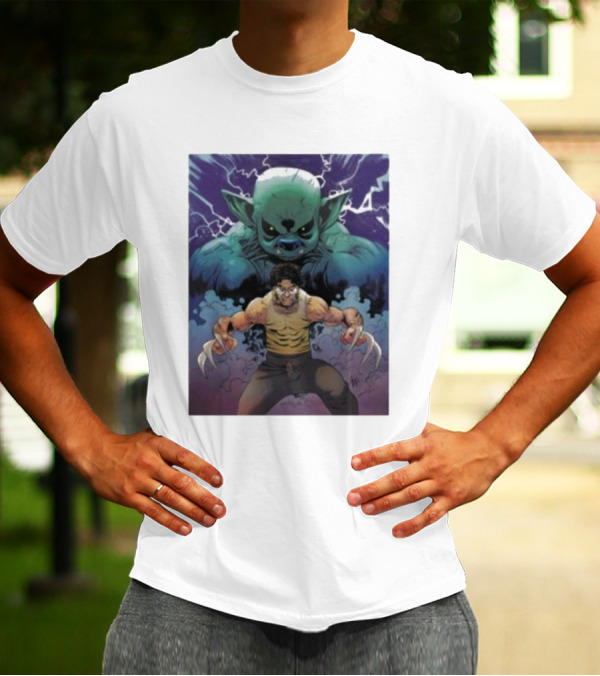 Rick Glassman Rick And Goblin Wolverine Style Fantasy T-Shirt