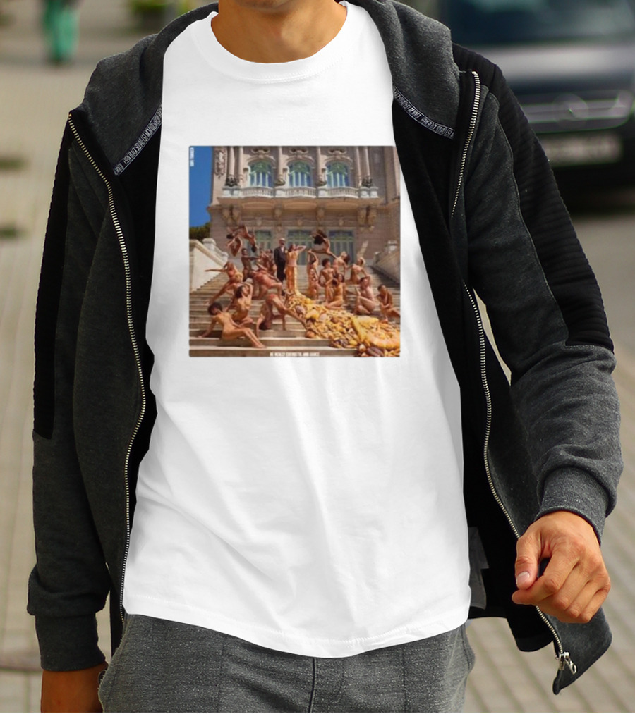 Sofi Tukker Bread Album Cover Art Dripping In Bread On Grand Staircase T-Shirt