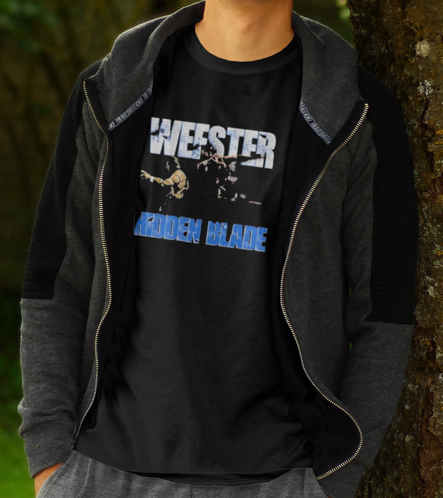 Wefster Hidden Blade Wrestling Action And Combat T-Shirt