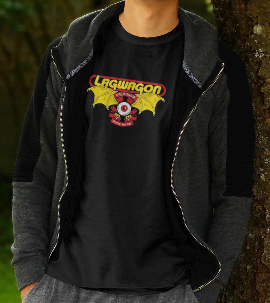 Lagwagon California Punk Rock Eye With Bat Wings T-Shirt
