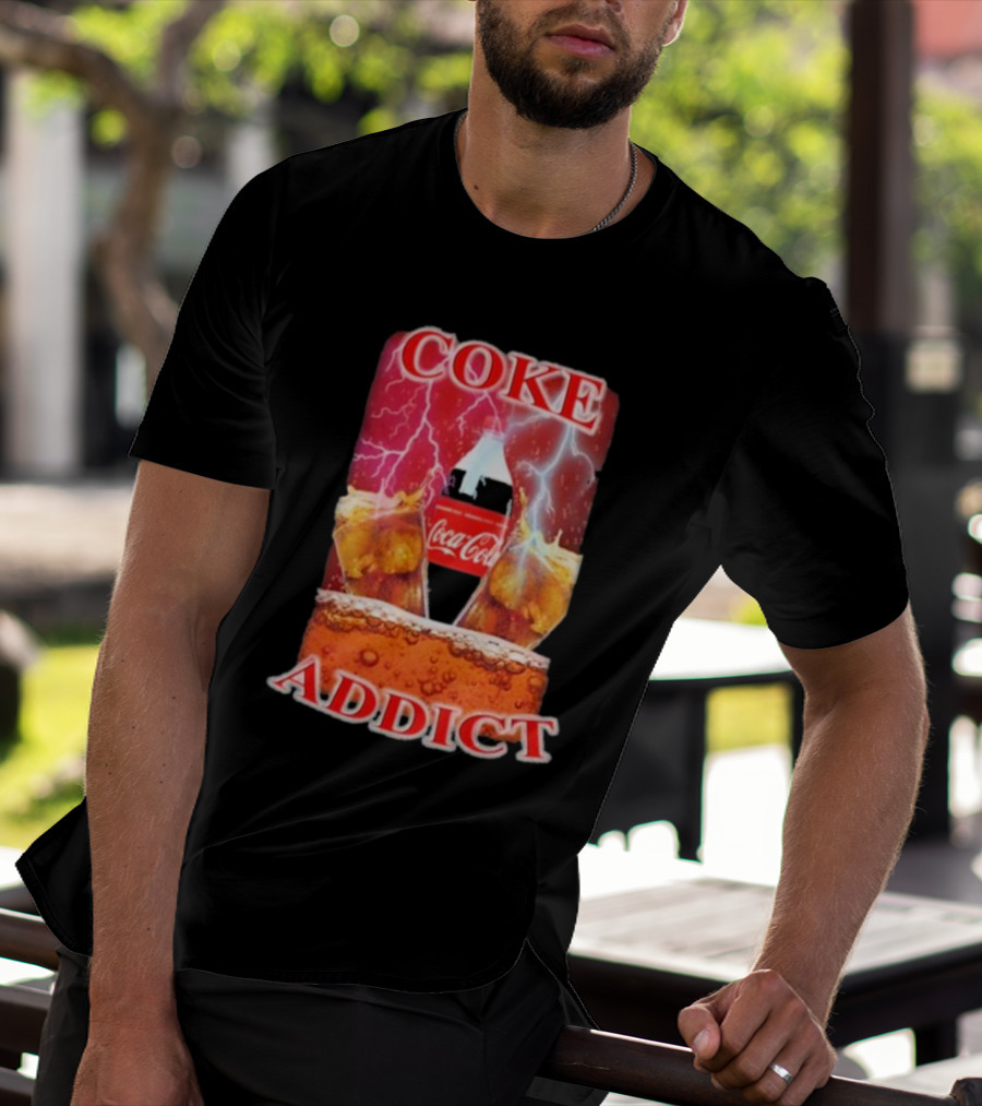 Coke Addict Orbital Clothing Coca-Cola Lightning Bubbles T-Shirt