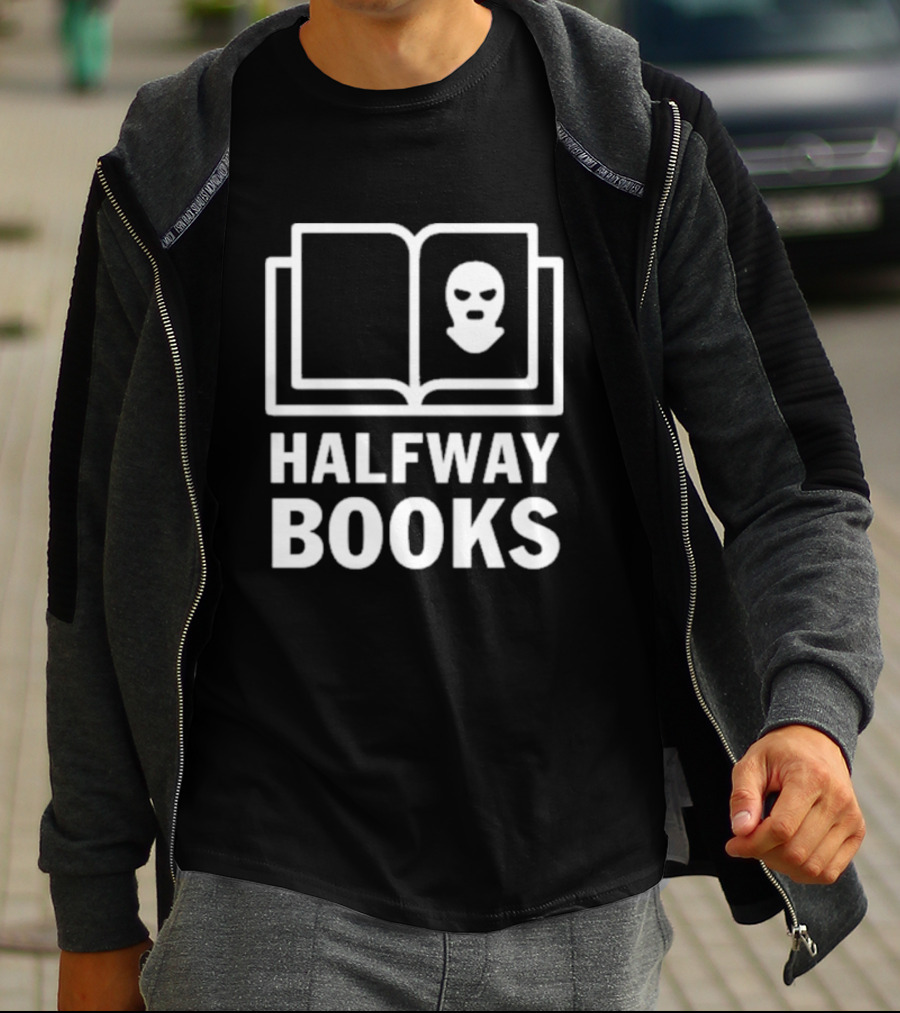 Shea Serrano Halfway Books Open Book Mask T-Shirt
