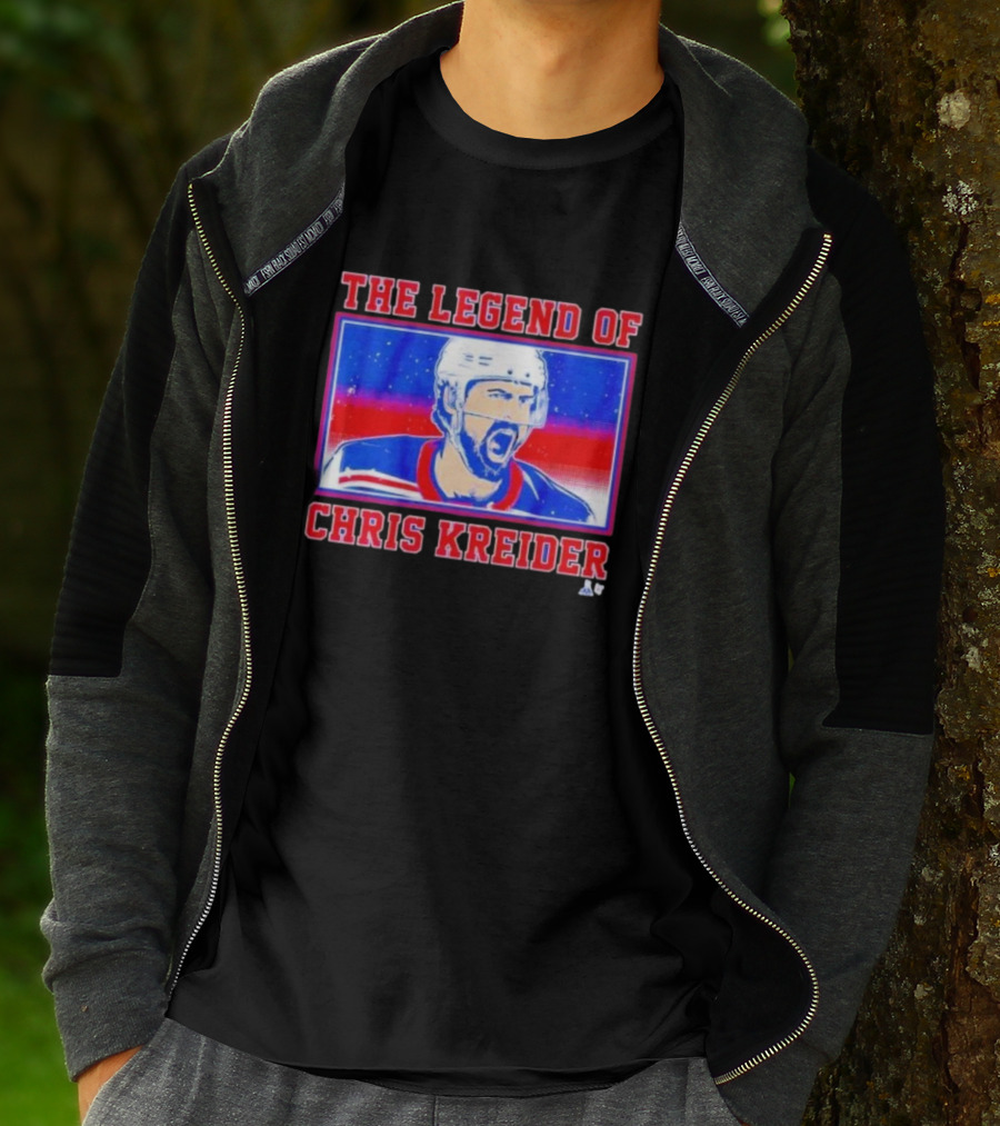The Legend Of Chris Kreider Hockey Icon Burst T-Shirt