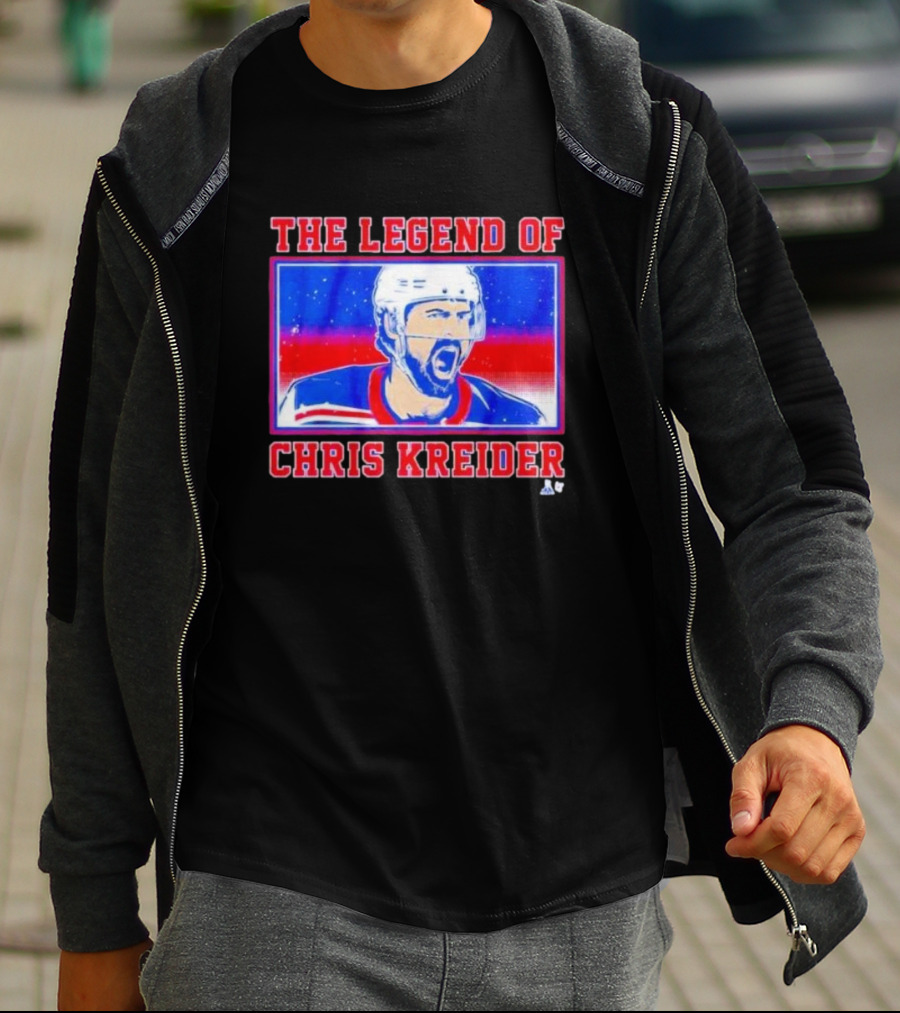 The Legend Of Chris Kreider Hockey Icon Burst T-Shirt