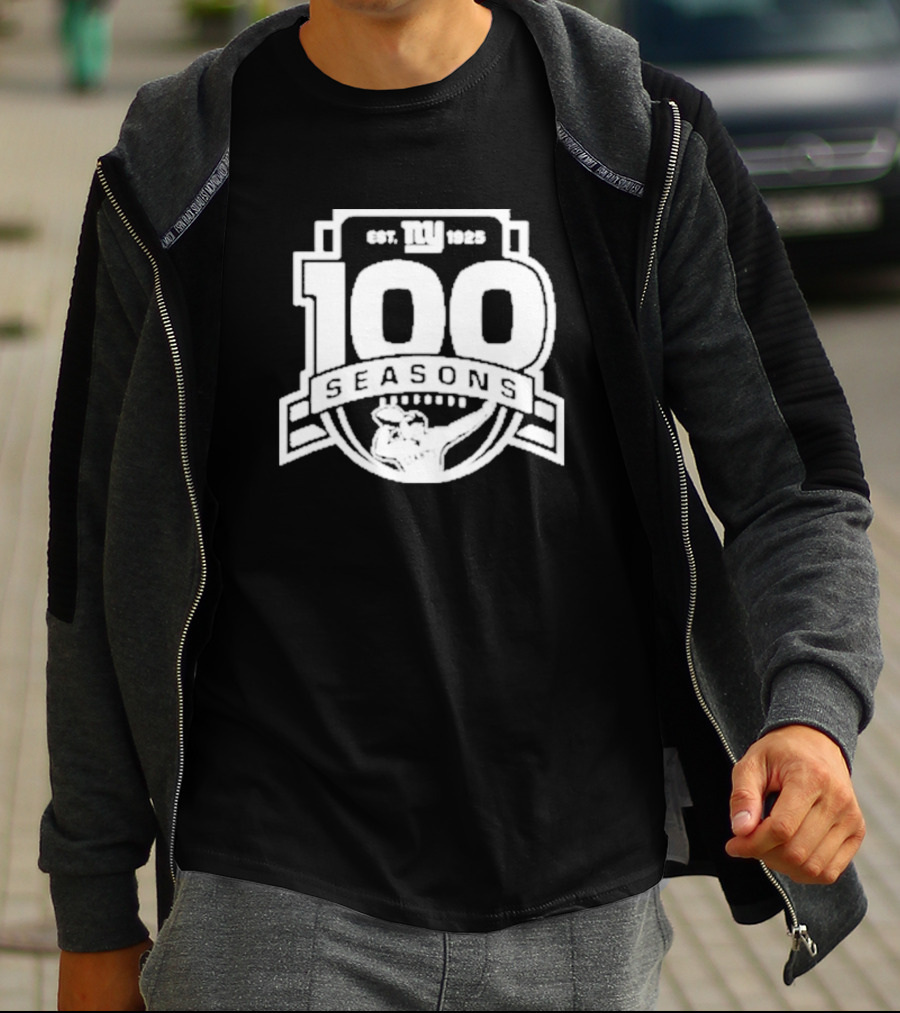 New York Giants Est. 1925 100 Seasons Starter Black T-Shirt