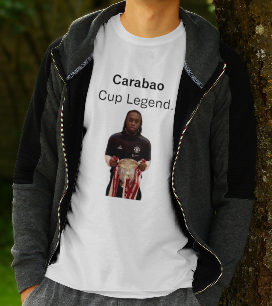 Carabao Cup Legend Football Icon Holding Trophy T-Shirt