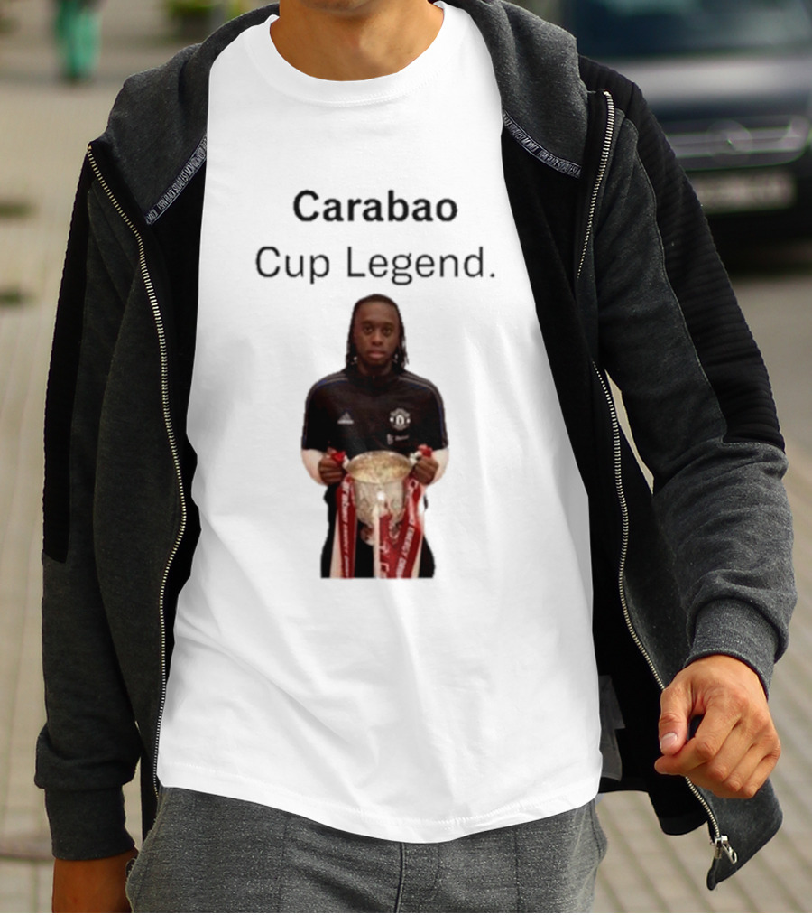 Carabao Cup Legend Football Icon Holding Trophy T-Shirt