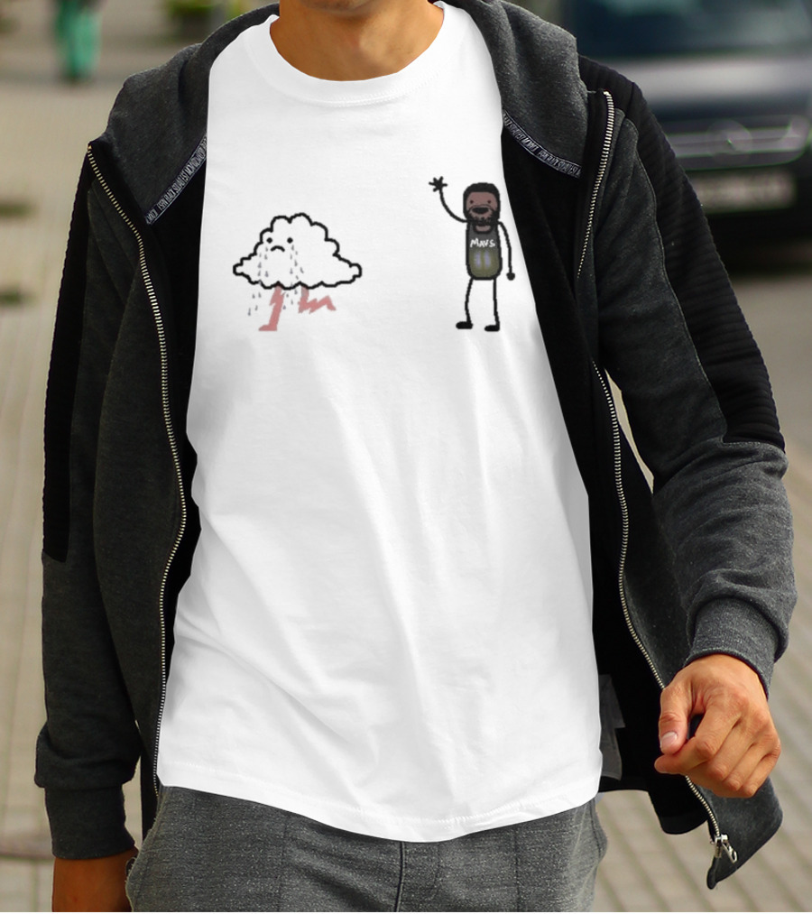 Bye-rie Irving Mars NBA Paint Cloud Storm T-Shirt