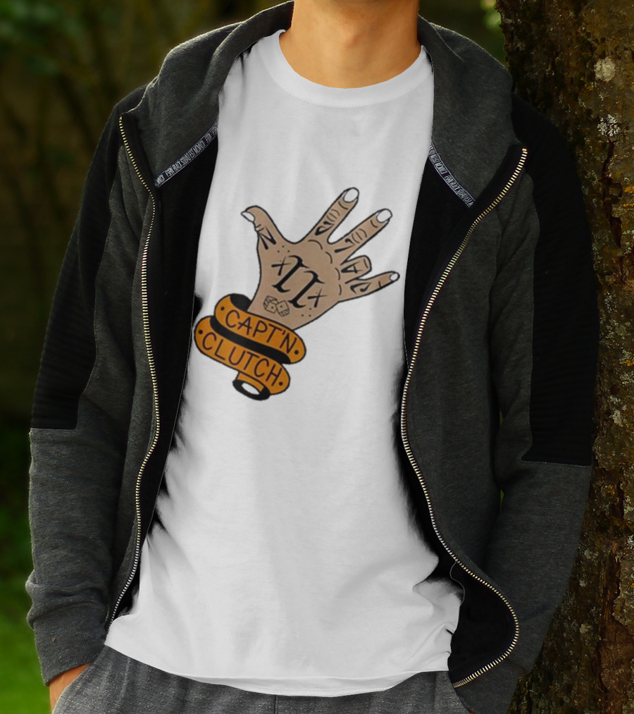 Cap’n Clutch Five Dice Hand Tattoo T-Shirt