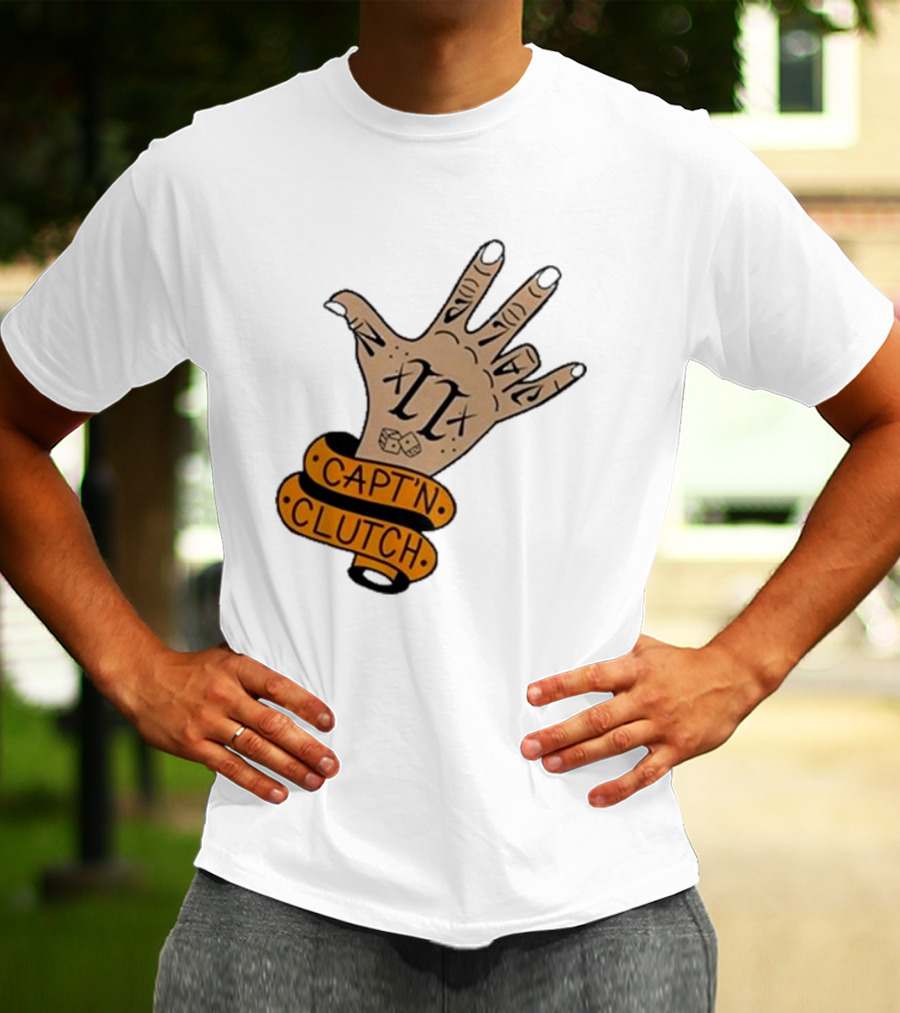 Cap’n Clutch Five Dice Hand Tattoo T-Shirt