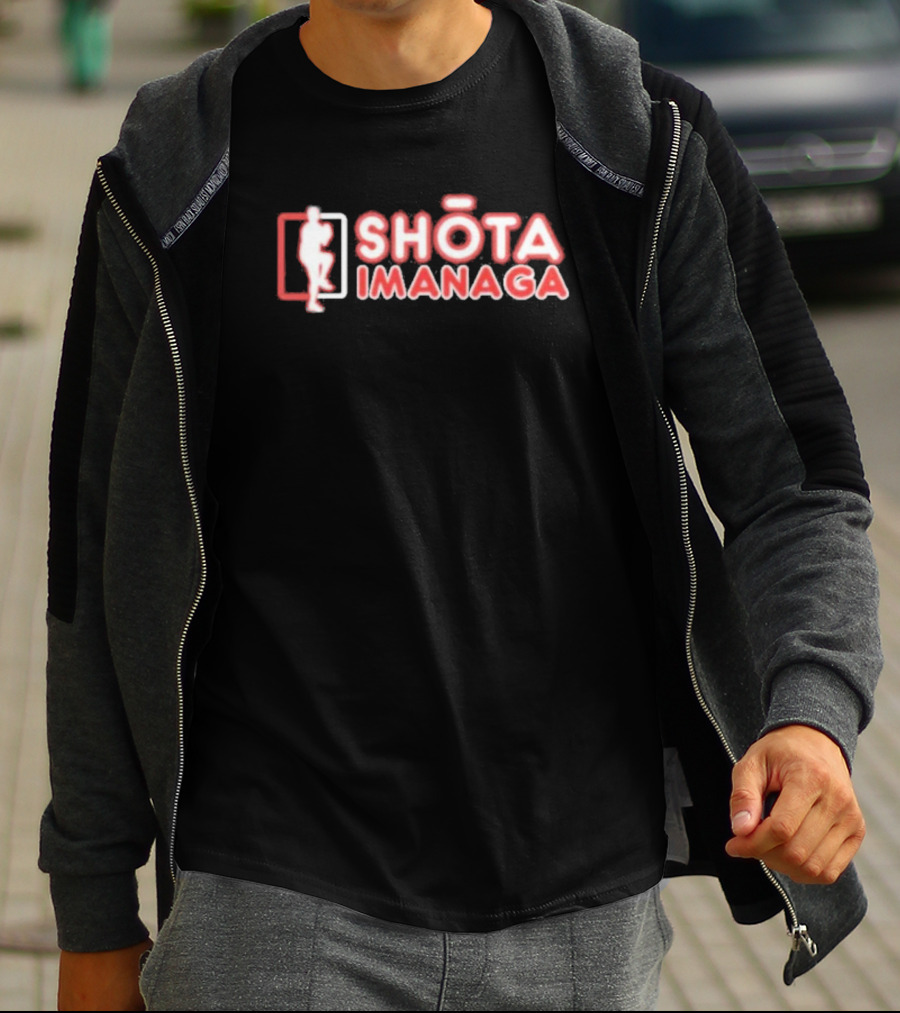 SHŌTA IMANAGA Silhouette Red Lettering T-Shirt
