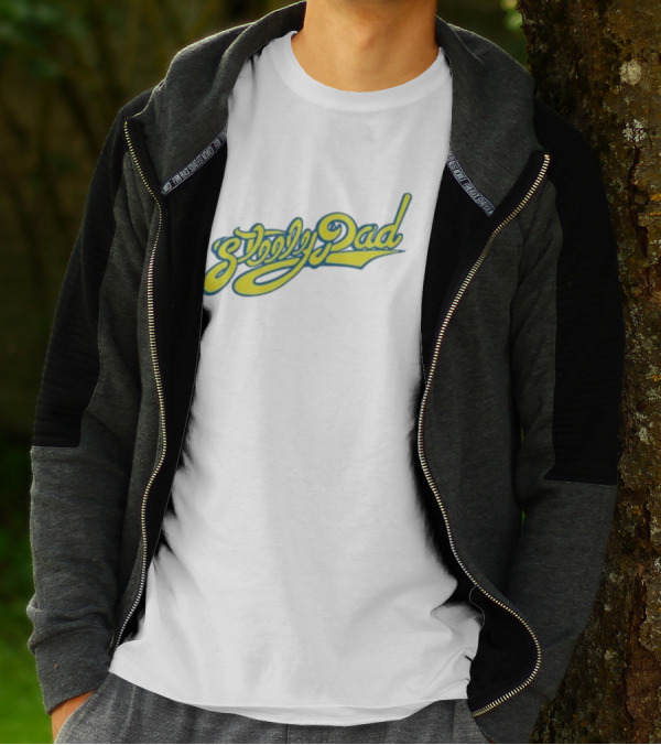 Sleepy Dad Retro Yellow Script T-Shirt