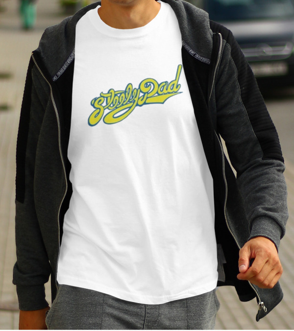 Sleepy Dad Retro Yellow Script T-Shirt