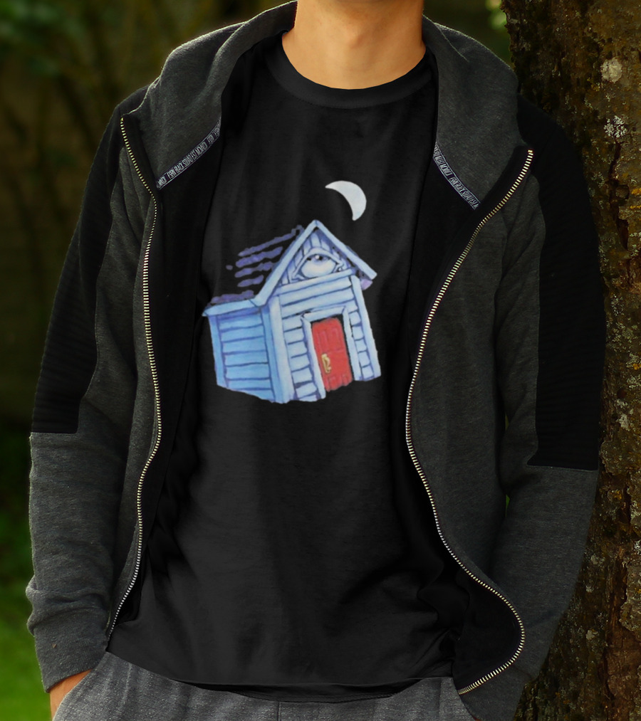 Turmoil Tinfoil Moon Eye House With Red Door T-Shirt