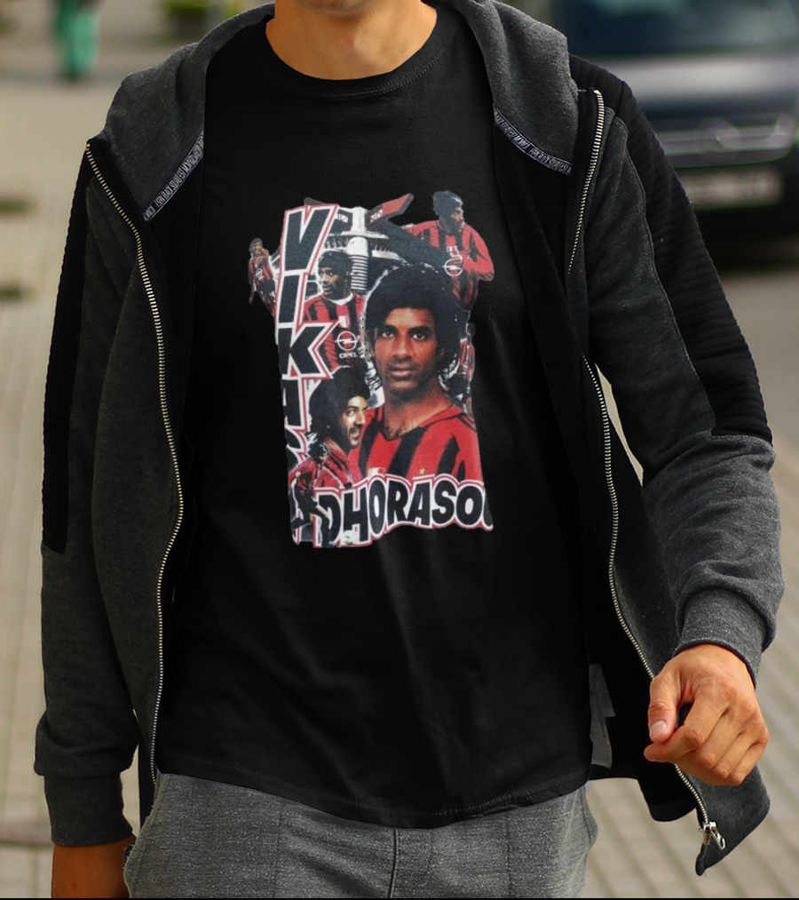 Vikash Dhorasoo AC Milan Retro Collage T-Shirt