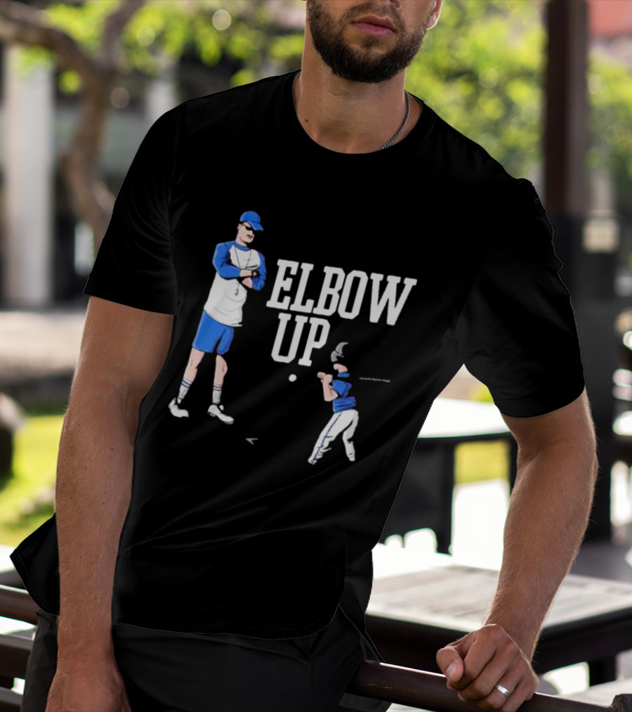 Middleclassfancy Baseball Coach Elbow Up T-Shirt