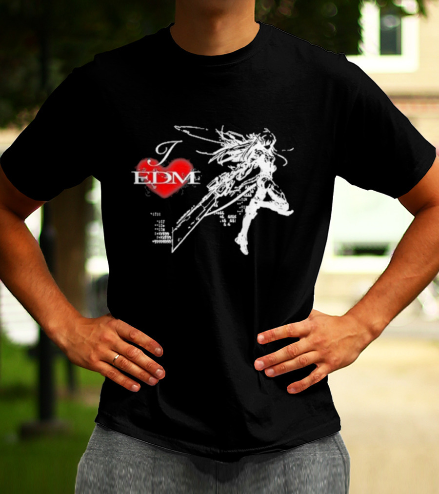 Ninajirachi I Love EDM Cyber Warrior Dance Fusion T-Shirt