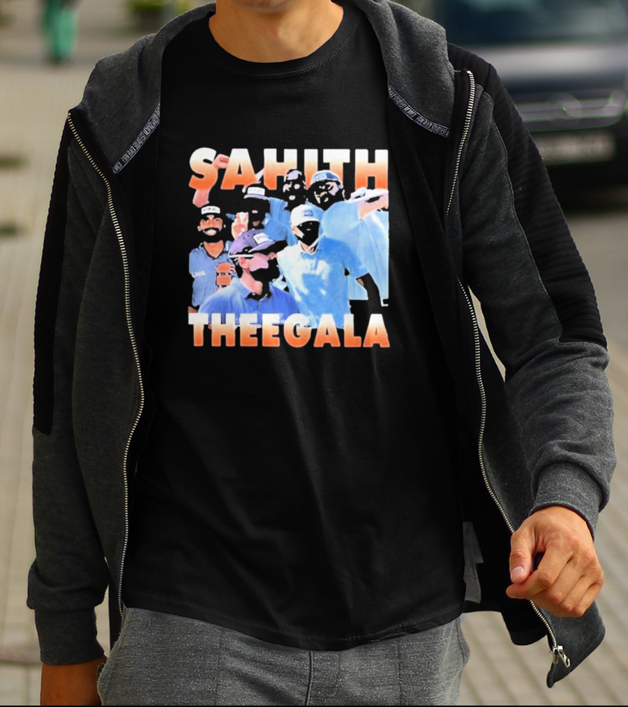 Sahith Theegala Celebratory Golf Moments T-Shirt