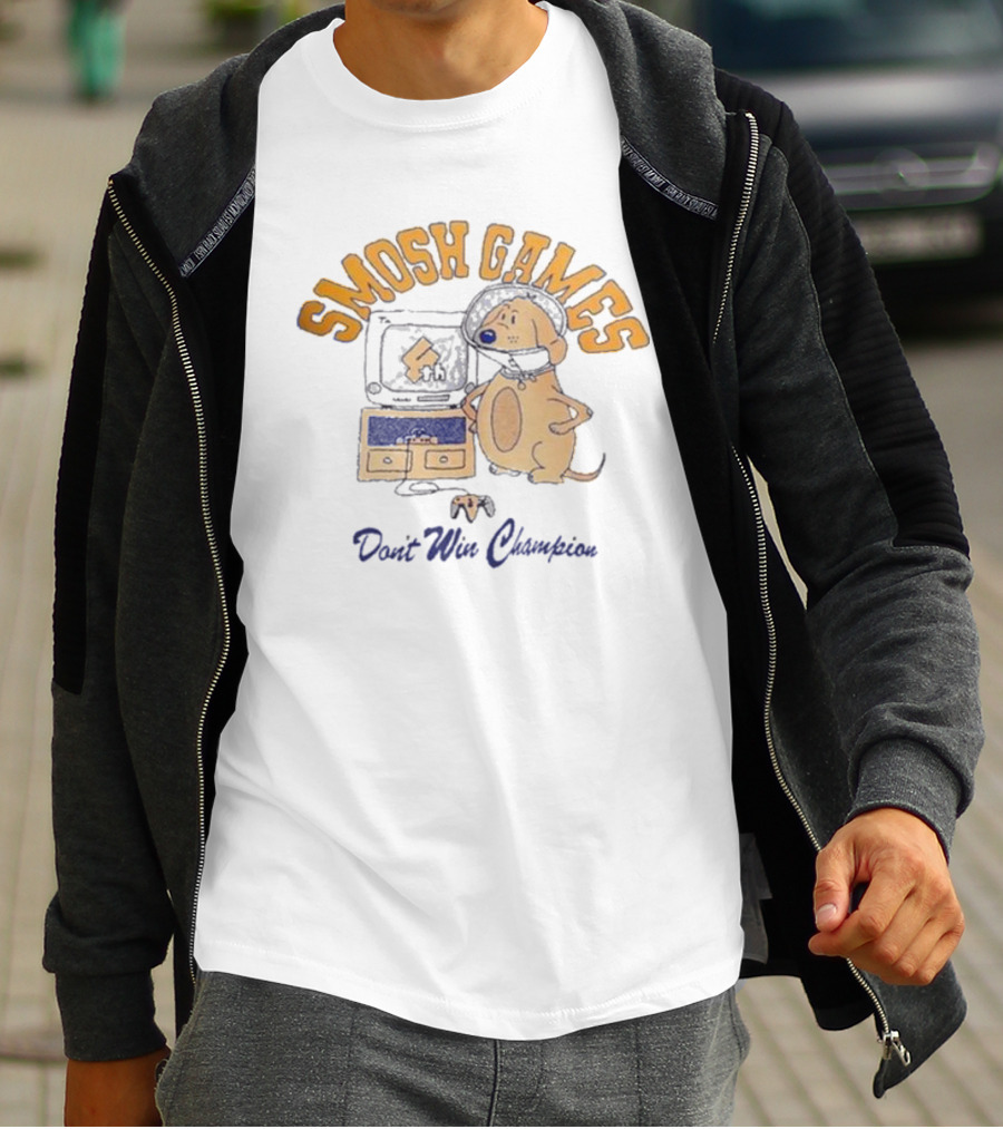 Smosh Games Don't Win Champion Dog T-Shirt