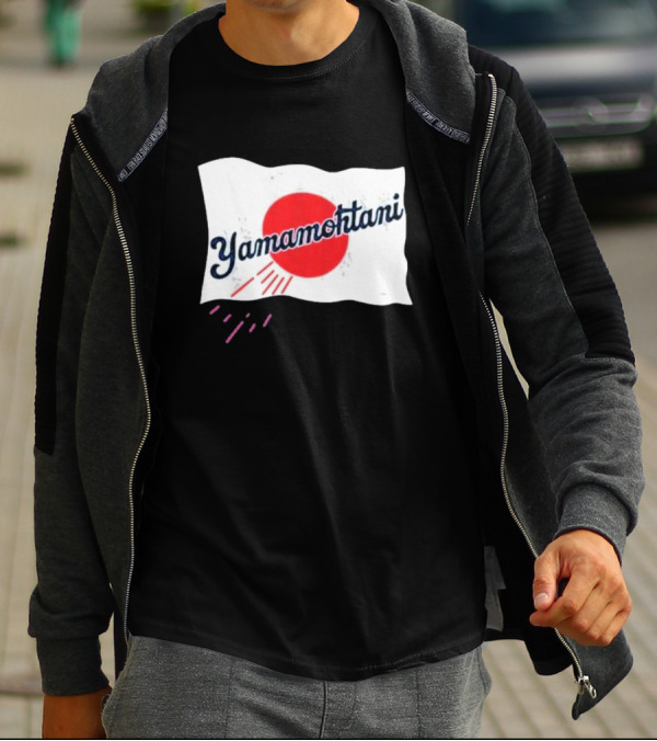 Yamamohtani Rising Sun Japanese Flag Yamamoto T-Shirt