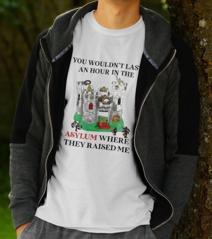 You Wouldn’t Last An Hour In The Asylum Where They Raised Me Jmcgg Castle T-Shirt