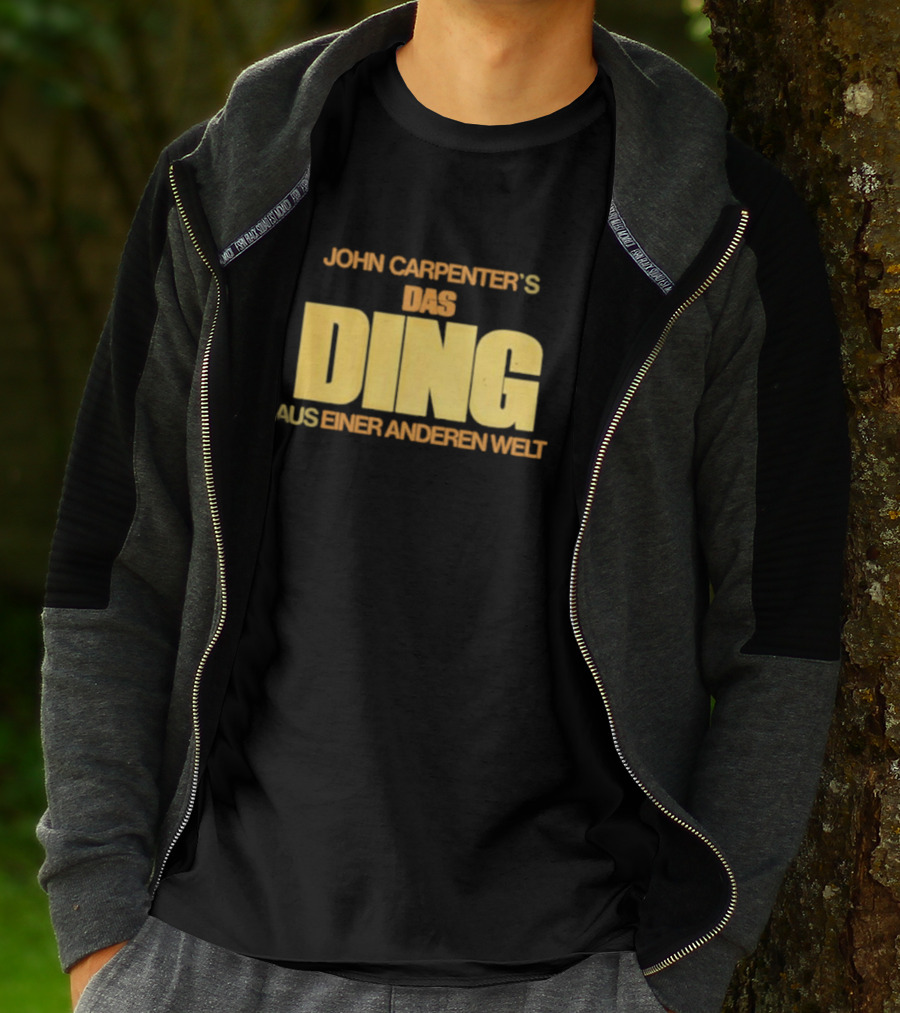 John Carpenter's Das Ding Aus Einer Anderen Welt Classic Horror Movie Title Text T-Shirt