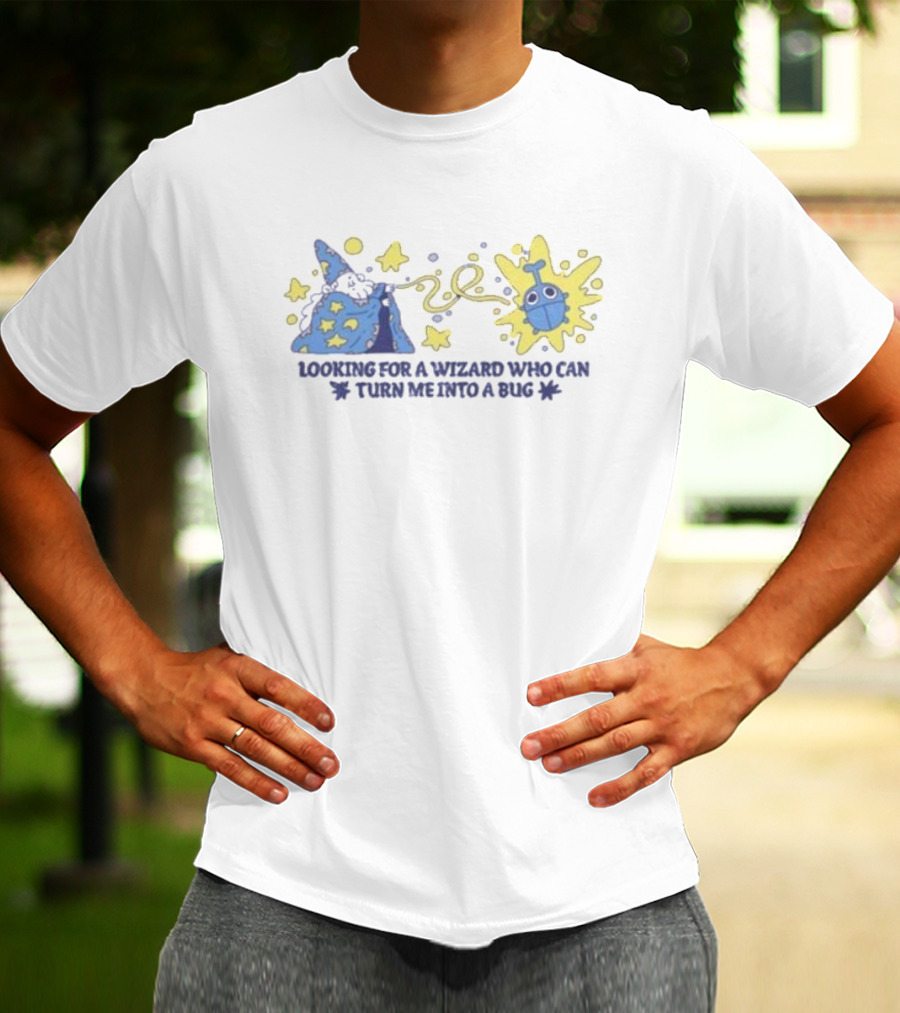 Koboldscrossing Looking For A Wizard Who Can Turn Me Into A Bug Stars Potion Hat Magic T-Shirt