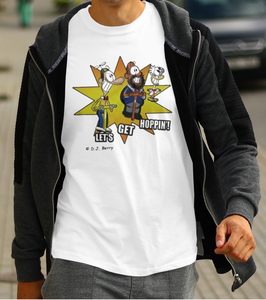 Let's Get Hoppin D.J. Berry Comic Burst T-Shirt