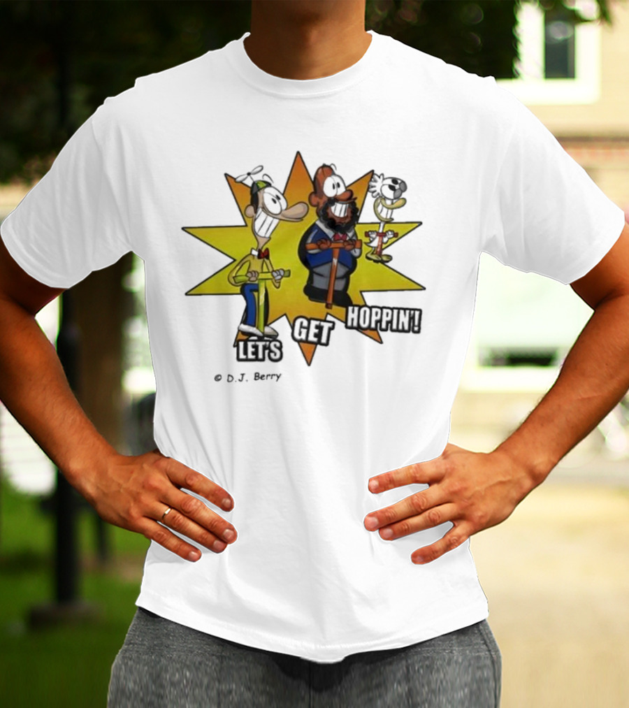 Let's Get Hoppin D.J. Berry Comic Burst T-Shirt