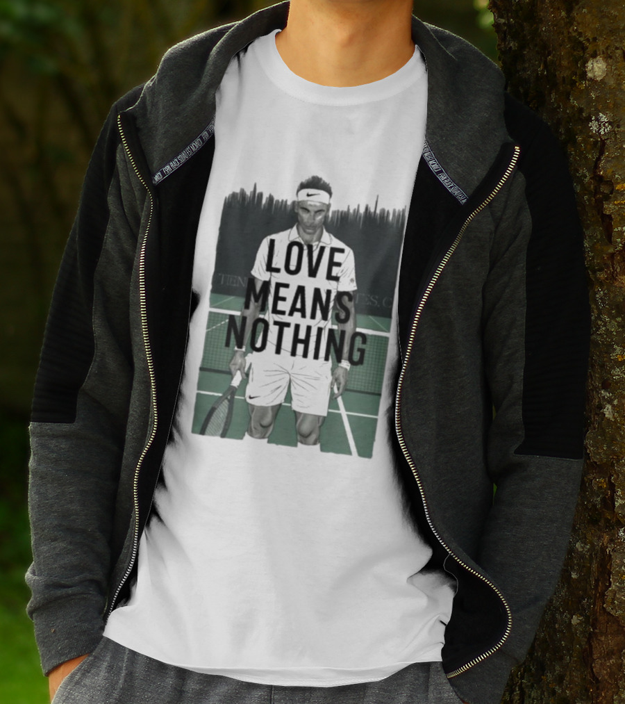 LOVE MEANS NOTHING TENNIS COURT COMPETITOR HEADBAND RACKET T-Shirt