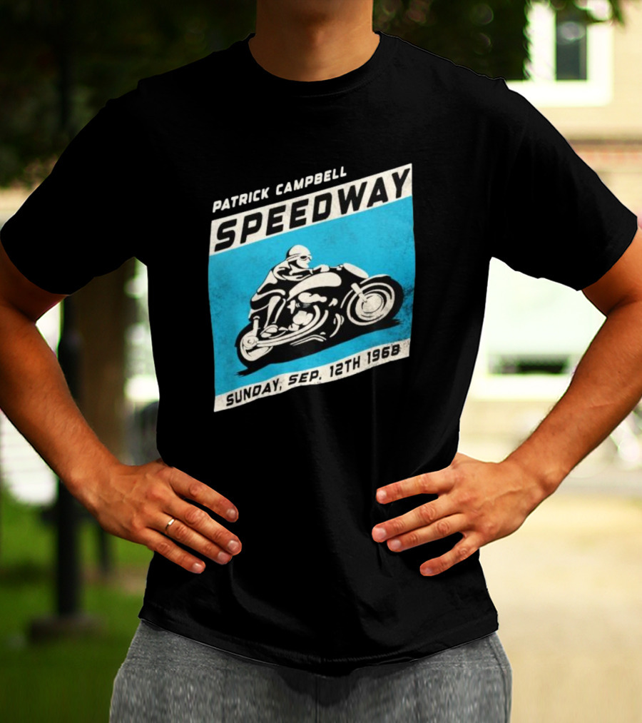 Patrick Campbell Speedway Motorcycle Racing Sunday Sep 12th 1968 T-Shirt