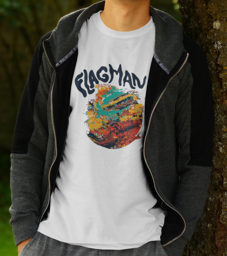 FLAGMAN Swirl Vibrant Earth Hues T-Shirt